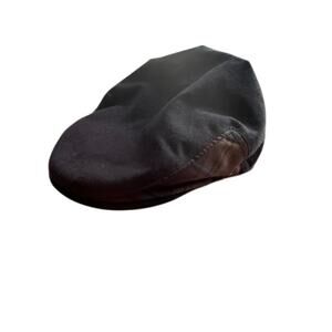 Goorin Bros Mens Dual Panel Flat Cap Ivy Cabbie Hat Plaid Accent Size L Black